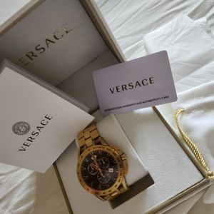 Versace gold watch